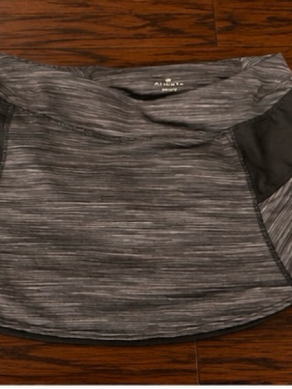 Athleta Women's Gray Space-Dye Short Sleeve Tee